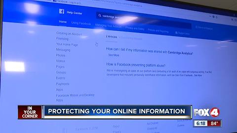Protecting your online information