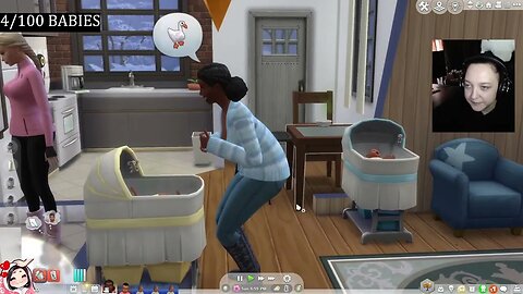 Taking Care of Triplets - The Sims 4 - 100 Baby Challenge