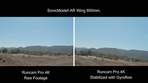 Runcam Pro 4K Raw Footage Versus Footage Stabilized with Gyroflow
