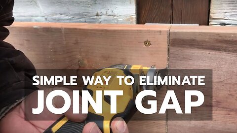 WOODWORKING TRICK: Simple Way to Eliminate Joint Gap
