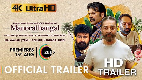 Manorathangal - Official Trailer | Kamal Haasan | Mohanlal | Mammootty | Fahadh Faasil 4K HDR