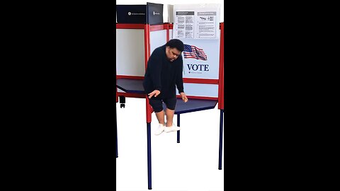 Me in the voting booth voting for Trump for a third time