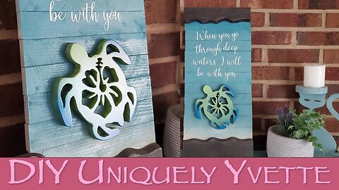DIY / Crafts: Nautical Beach Turtle Sign | Scroll Saw Project | Woodworking