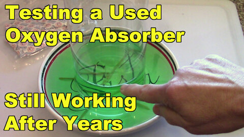 Oxygen Absorber Supplemental Video - Testing a Used Oxygen Absorber