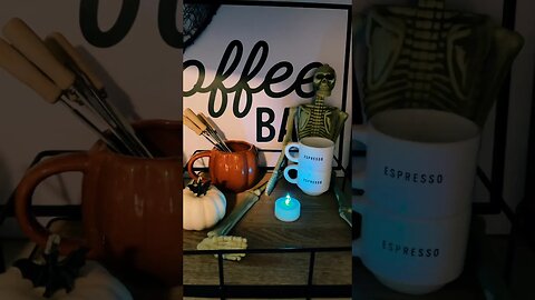 COFFEE ! #halloween #fall #coffeebar #decor #farmhouse #asmr #foryou #spookyseason #coffee