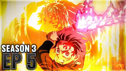 Tanjiro Fire God vs Upper rank Demon! (Hanetengu)