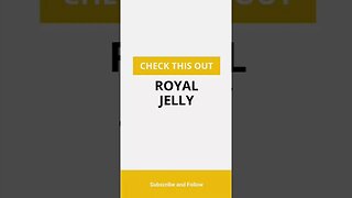 Royal Jelly 🐝 #shorts #youtube video ideas #Exact creator
