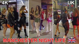 Manchester by night 13.03.2023 #manchester #walkingtour #nightlife #fridaynight #ladiesfashion