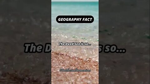 Geography Fact. #shorts #deadsea #salty #float