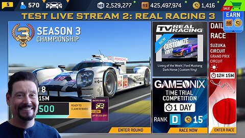 Test Live Stream 2: Real Racing 3