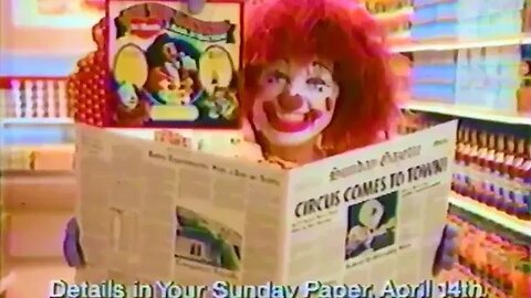 Crazy 80s Commercial "Big Top Bonanza" Del Monte, Hawaiian Punch, Big Top Circus Ad