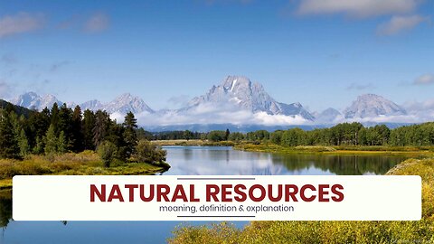What are NATURAL RESOURCES?