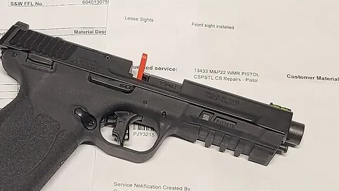 Smith and Wesson M&P 22 Magnum is back from repair from Smith. Follow up.