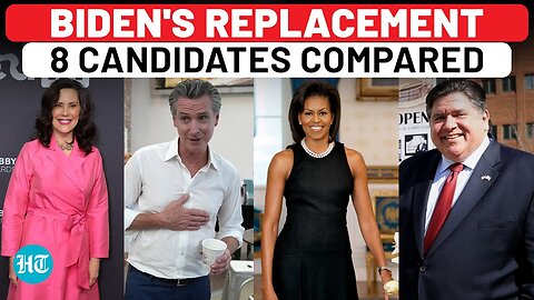 Biden's 8 Replacement Candidates Compared: Michelle Obama, Whitmer, Newsom, & More | US Election