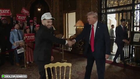 Trump enters for Aiden Ross interview to 50 Cent’s popular track ‘Many Men.’