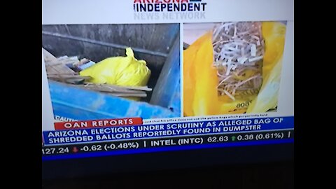 Trump Ballots Shredded In BOE yellow trash bag