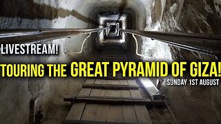 Touring the Great Pyramid of Giza! Sunday August 1st Livestream (after Graham Hancock podcast)