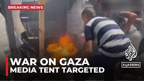 Israeli attack targets media tent: At least one killed outside Al-Aqsa Hospital| U.S. NEWS ✅