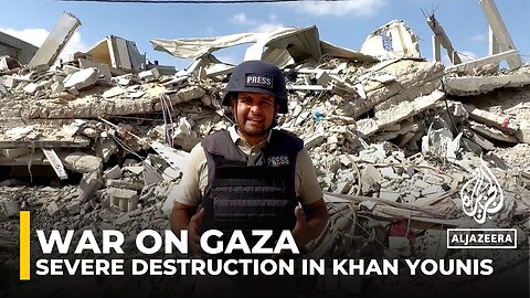 Severe destruction in Khan Younis after nine days of Israeli military operations | A-Dream