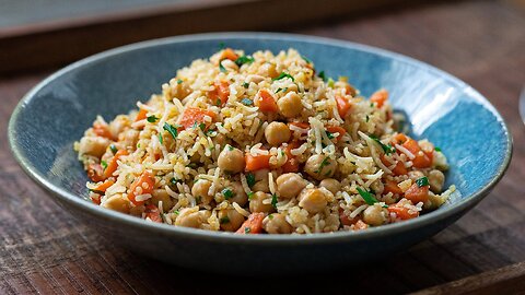 CHICKPEA QUINOA RICE RECIPE - Healthy Vegan Quinoa and Basmati Fried Rice!