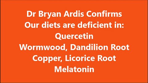 Dr Bryan Ardis Confirms Our Diets are Deficient in Nutrients