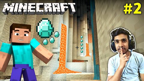 CAN I FIND DIAMONDS IN SECRET CAVES - MINECRAFT GAMEPLAY #2
