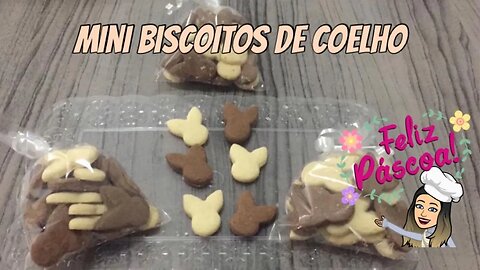 Biscoitos de Mini Coelhos para a Páscoa 2023