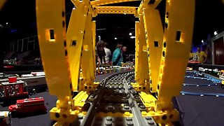 Lego Coal Train on bridge RIDE