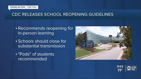 CDC emphasizes reopening schools in new guidance that contradicts past recommendations