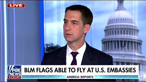 Sen Cotton Questions Sec of State: Why Would You Fly BLM Flags Over US Embassies?