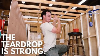 The Teardrop Camper shell is almost done - Teardrop Build Ep.4