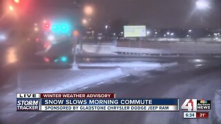 Snow slows morning commute