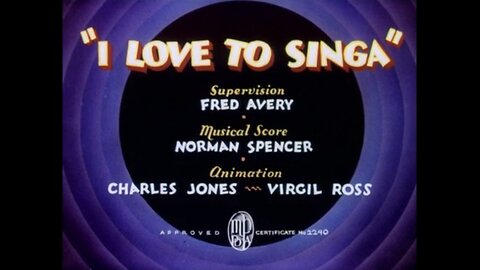 1936, 7-18, Merrie Melodies, I love to singa