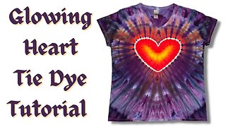 Tie-Dye Designs: Glowing Heart Incline Ice Dye