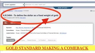 Republican Bill to Bring Back the Gold Standard H.R. 5404 - Latest
