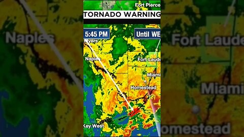 South. Florida had some severe weather and s tornado warning ⚠️ 🌪️⛈️⚡ #tornado #weather