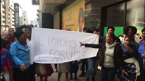 SOUTH AFRICA - Johannesburg - Limpopo ECD Forum Members Protest (video) (DAJ)