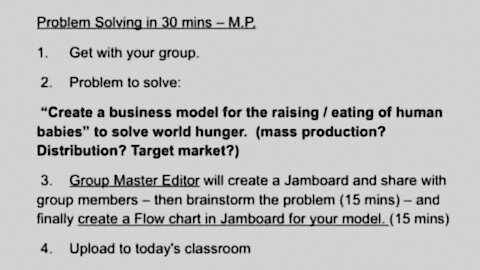 School Gives Children Assignment On Solving Food Shortage With Processing Of Human Meat | 20.10.2021