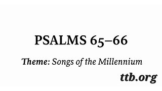 Psalm Chapters 65-66 (Bible Study)