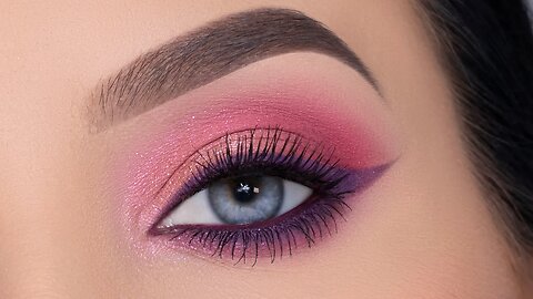 Soft Everyday Purple Eyeliner Eye Makeup Tutorial