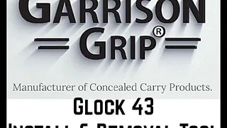 Garrison Grip Patent Pending Base Plate & Grip Extension Removal & Installation Tool for Glock G43.