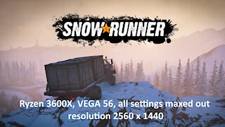 SnowRunner 1440p, VEGA 56, Ryzen 3600X, gameplay, No Commentary