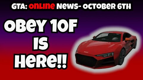 GTA Online Weekly News October 6th 2022 | GTA V