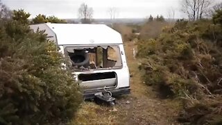Exploring an abandoned caravan: What's inside. A short video