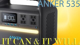 Anker 535 Portable Power Station 500W Generator 512wh Powerhouse Power Bank Powercore Review
