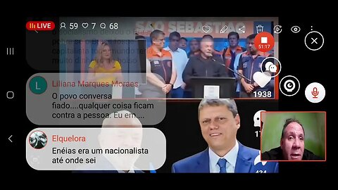 Ao vivo: Pivô acha que Tarcísio virou casaca e ficou amigo de Lula