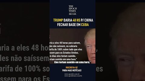 Donald Trump foi questionado sobre a base militar chinesa em Cuba #shorts #noticias