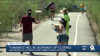 Tumamoc Hill could close if goers don't mask up