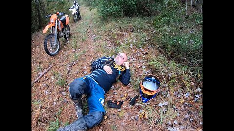 Wipeout on the KTM 300