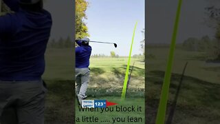 Do we think leaning will stop the ball from going into the woods .. #shortsfeed #subscribe #golf